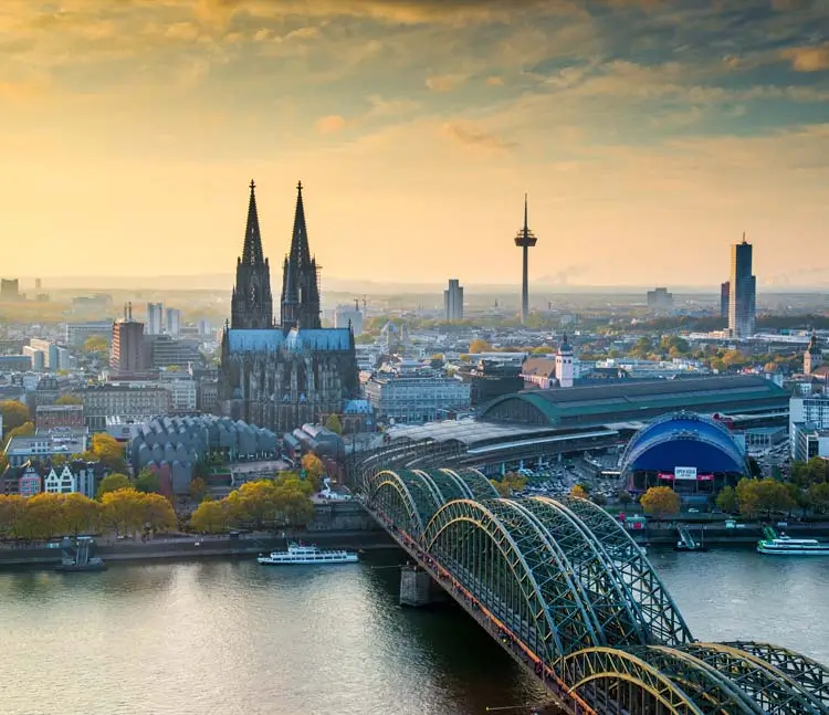 Stadtansicht K&ouml;ln mit Blick auf den K&ouml;lner Dom