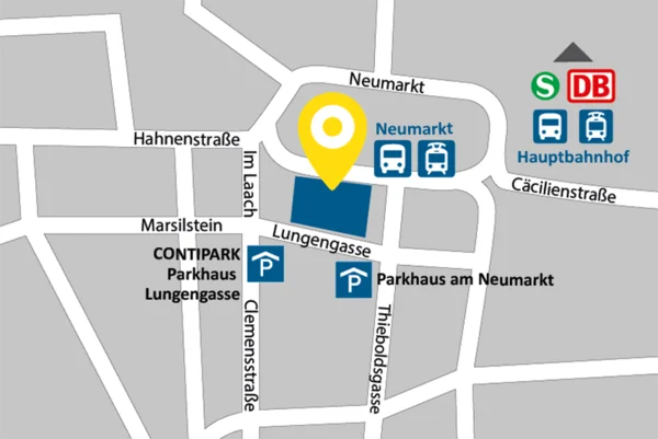 Anfahrtsskizze AllDent K&ouml;ln