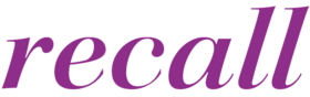 recall Logo lila